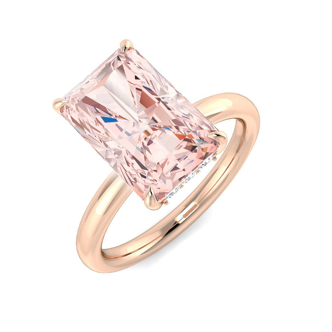 Engagement Lab-Grown Diamond Ring 3.59ct–4.33ct – SR7862~LGPINK – 18k Rose Gold