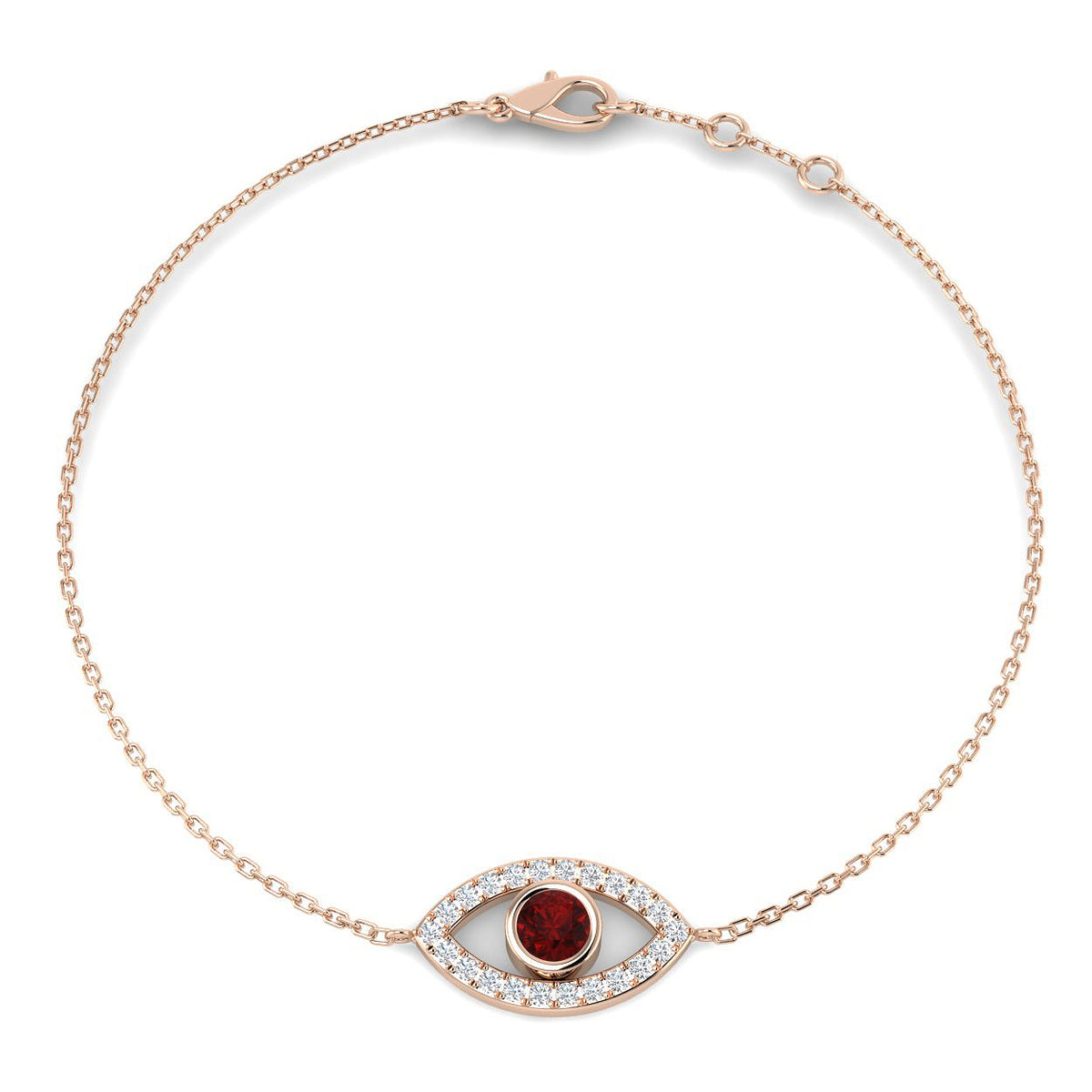 Ruby Diamond Ring 0.52ct – SB3012~RY – 18k Rose Gold