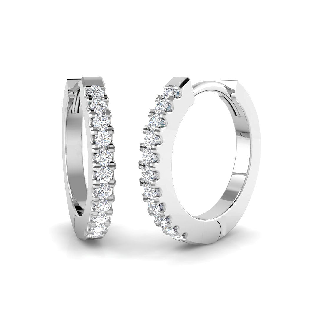 Hoops Diamond Ring 0.2ct–0.95ct – SE5195 – 18k White Gold