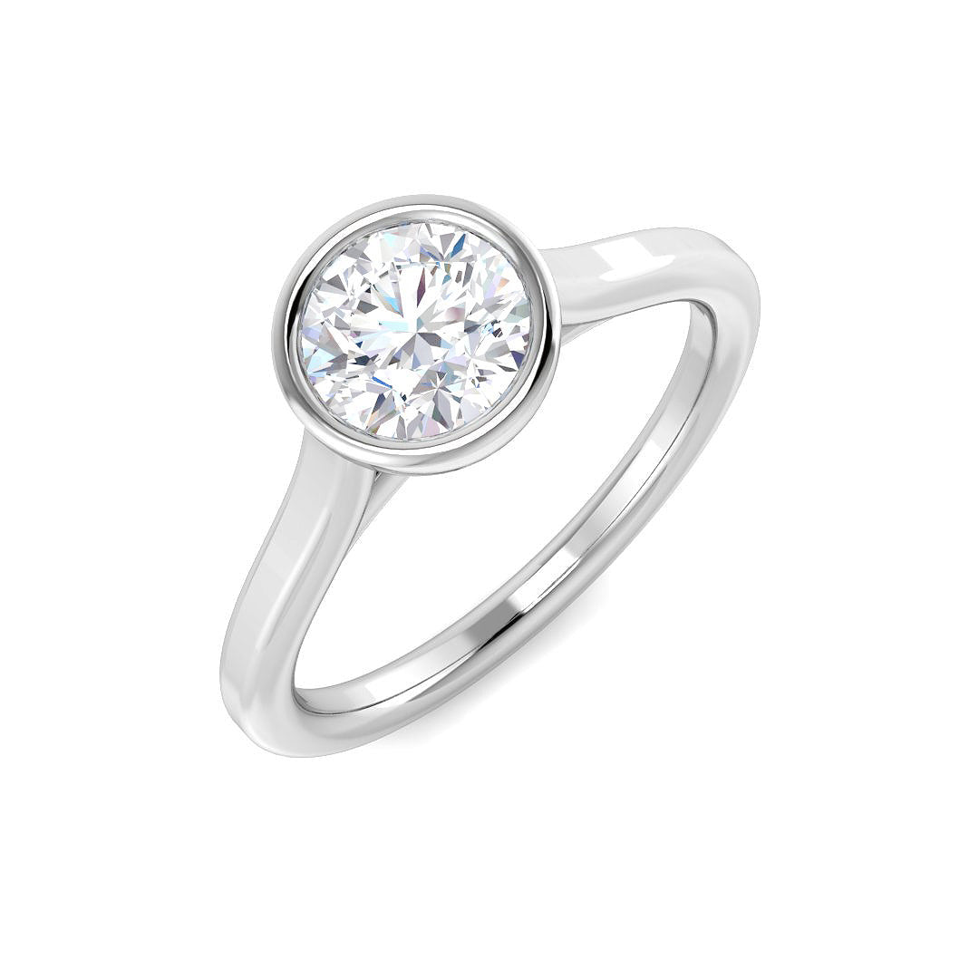 Engagement Diamond Ring 0.51ct–0.87ct – SR7442 – 18k White Gold