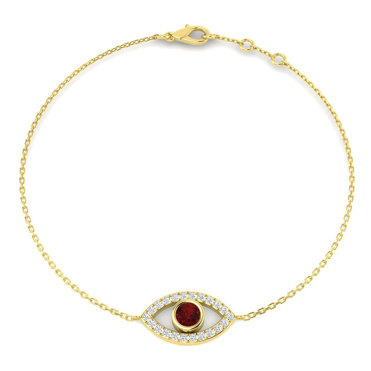 Ruby Diamond Ring 0.52ct – SB3012~RY – 18k Yellow Gold
