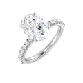 Engagement Lab-Grown Diamond Ring 2.41ct–2.49ct – SR5696 – 18k White Gold