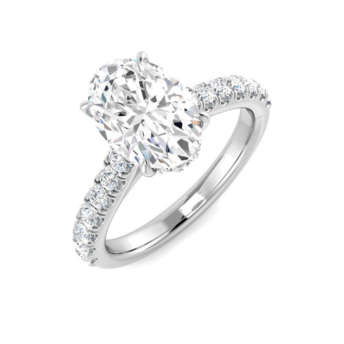 Engagement Lab-Grown Diamond Ring 2.59ct – SR5615 – 18k White Gold