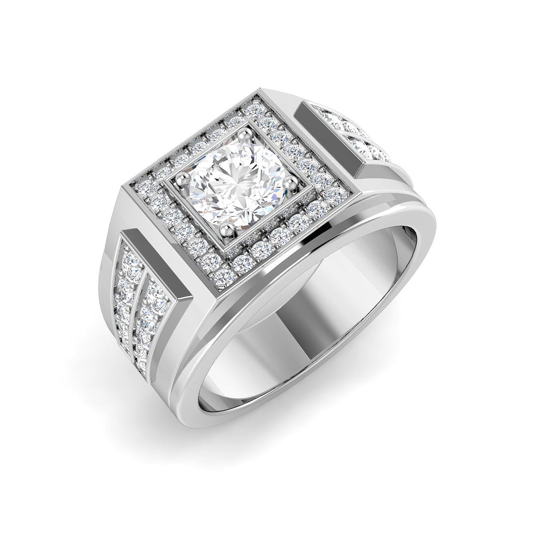 Signet Lab-Grown Diamond Ring 1.73ct – SR5184 – 18k White Gold