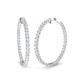 Hoops Diamond Ring 6.6ct–7.56ct – SE5559 – 18k White Gold