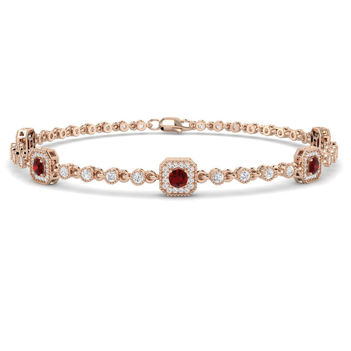 Ruby Diamond Ring 1.78ct – SB3085~RY – 18k Rose Gold