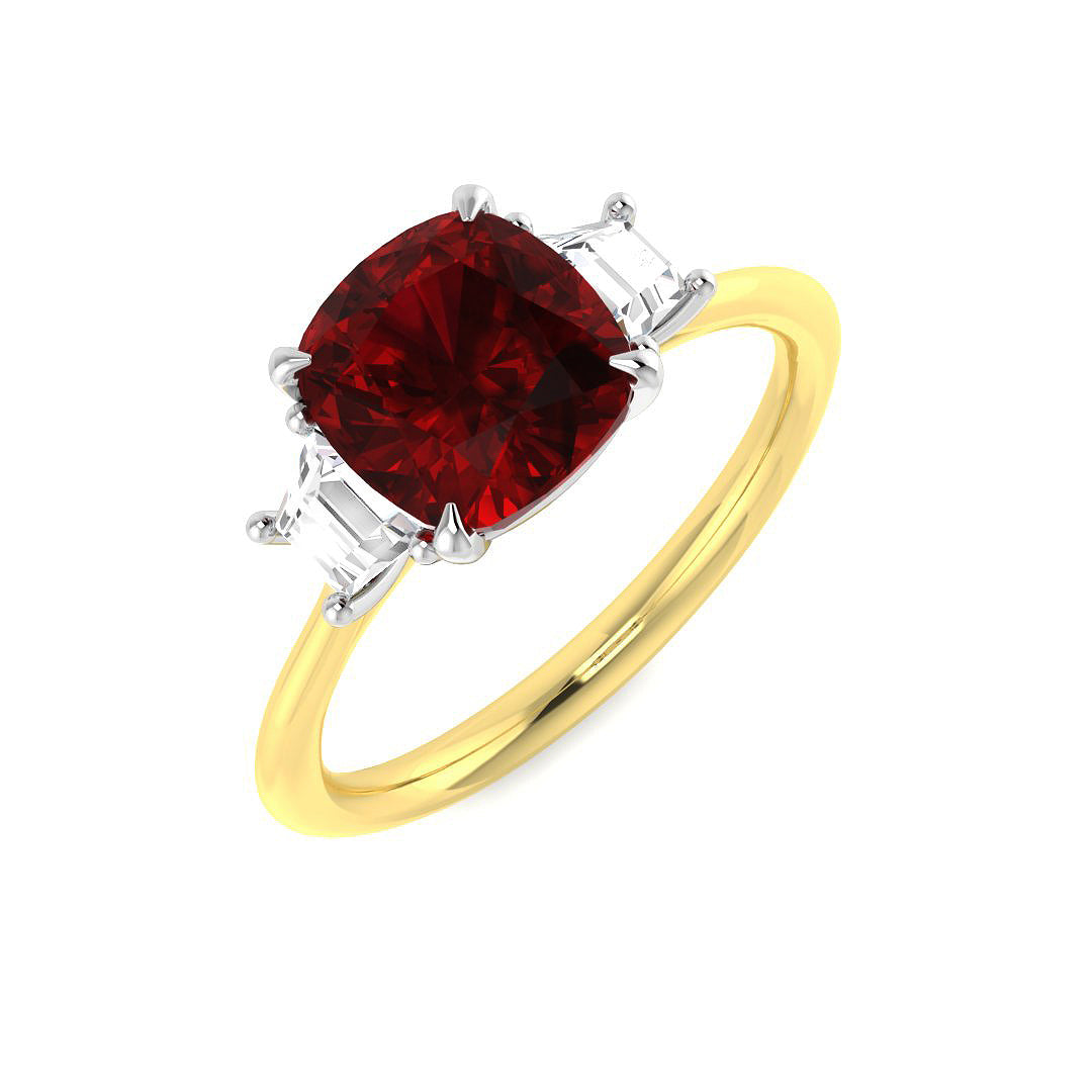 Three Stone Diamond Ring 2.0ct – SR3122~RY – 18k Yellow Gold