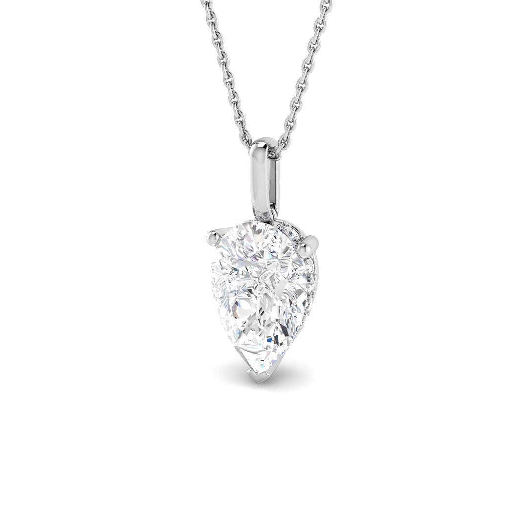 Solitaire Lab-Grown Diamond Ring 3.21ct–3.25ct – SP6884 – 18k White Gold