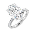 Engagement Lab-Grown Diamond Ring 4.41ct–4.46ct – SR5877 – 18k White Gold
