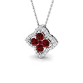 Ruby Diamond Ring 1.13ct – SP6967~RY – 18k White Gold