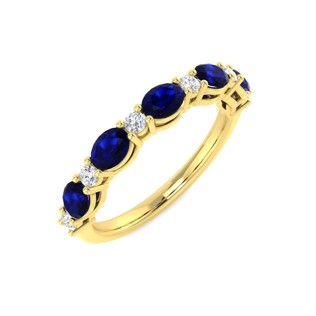 Eternity Diamond Ring 1.18ct – SR7970~BS – 18k Yellow Gold