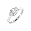 Three Stone Diamond Ring 0.49ct – SR7602 – 18k White Gold