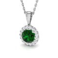 Emerald Diamond Ring 0.83ct – SP5007-5.0MM~EM – 18k White Gold