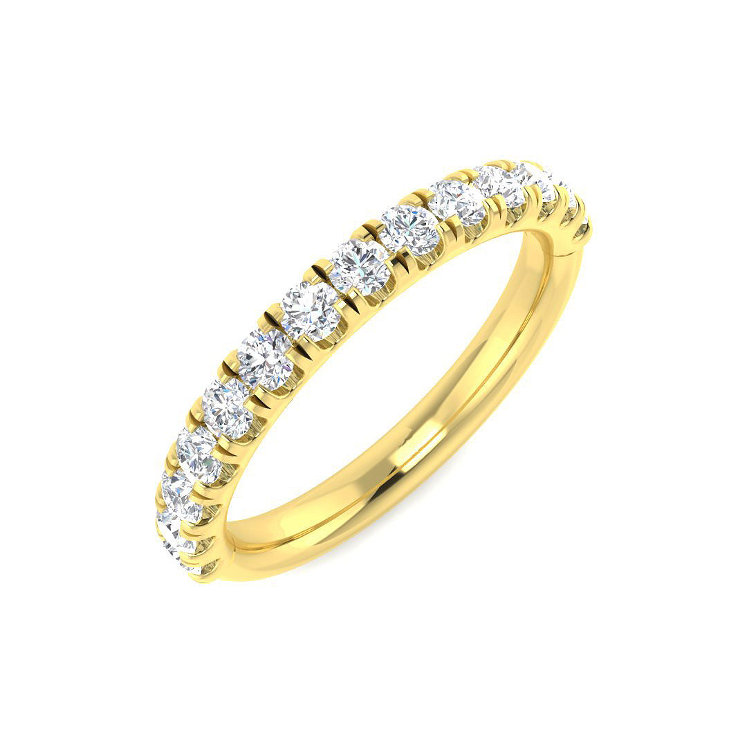 Half Eternity Diamond Ring 0.25ct–3.51ct – SR5496 – 18k Yellow Gold