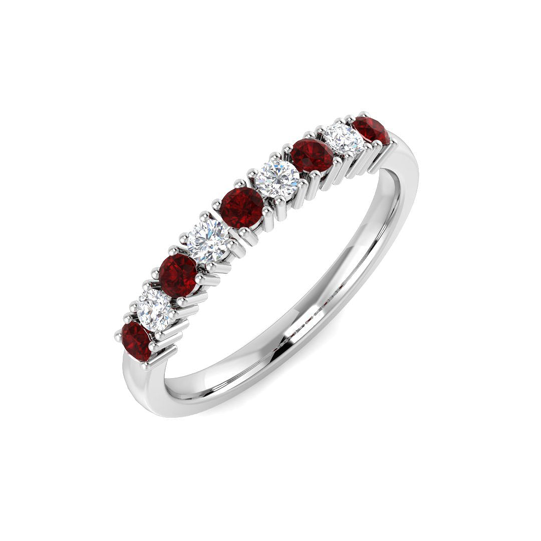 Eternity Diamond Ring 0.43ct – SR7300~RY – 18k White Gold