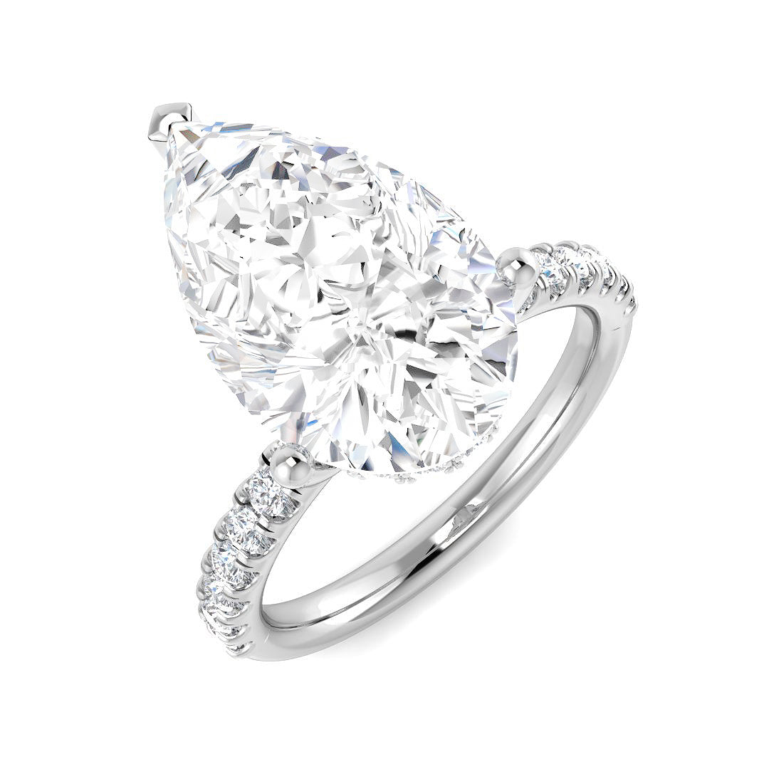 Engagement Lab-Grown Diamond Ring 5.54ct – SR6135 – 18k White Gold