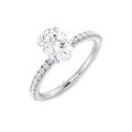 Engagement Lab-Grown Diamond Ring 1.24ct–1.3ct – SR5892 – 18k White Gold