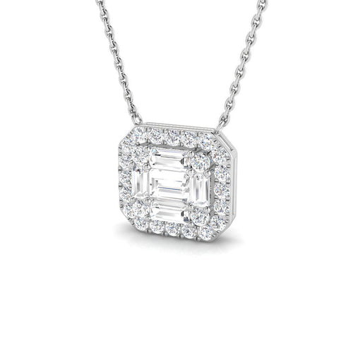 Baguette & Brilliant Diamond Ring 0.71ct – SP3783A – 18k White Gold