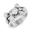 Bubble Diamond Ring 1.35ct – SR7729 – 18k White Gold