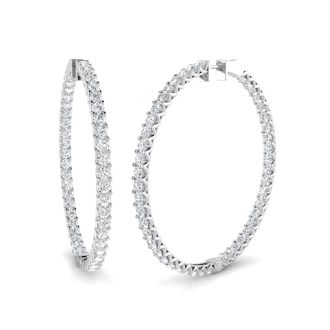 Hoops Diamond Ring 9.0ct – SE5622-WG – 18k White Gold