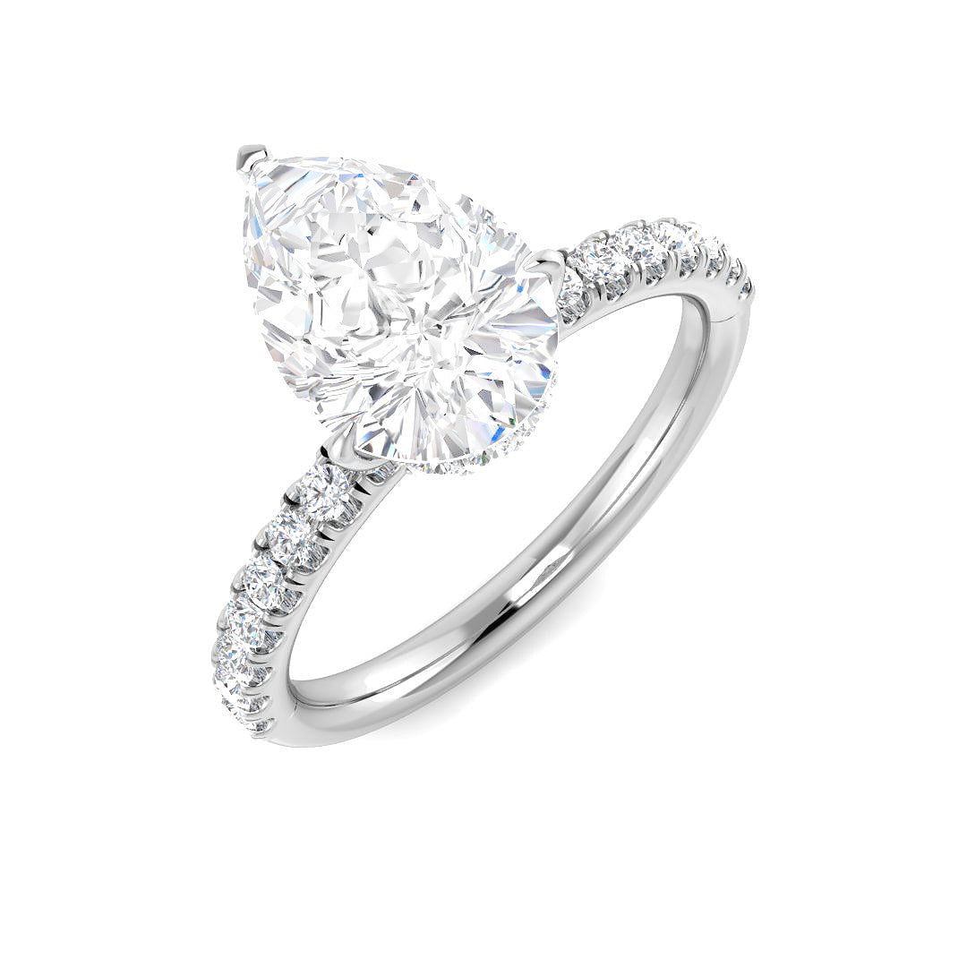 Engagement Lab-Grown Diamond Ring 2.42ct–2.51ct – SR5675 – 18k White Gold
