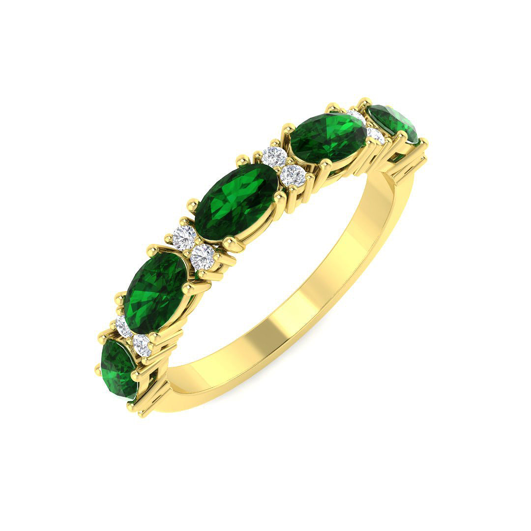 Eternity Diamond Ring 1.32ct – SR7870~EM – 18k Yellow Gold