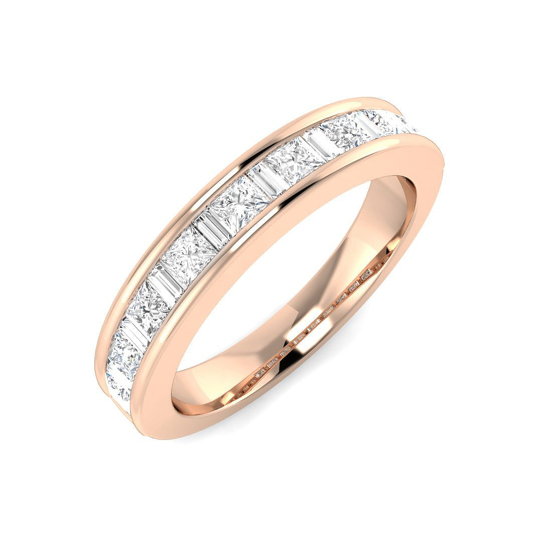 Half Eternity Diamond Ring 0.89ct – SR4966 – 18k Rose Gold