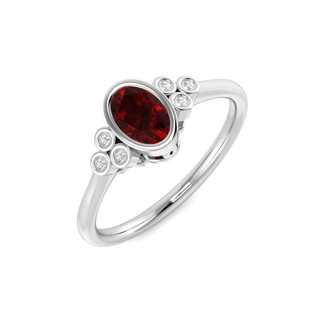 7 Stone Diamond Ring 0.53ct – SR6204~RY – 18k White Gold