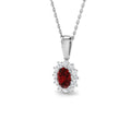 Ruby Diamond Ring 0.76ct – SP7104~RY – 18k White Gold