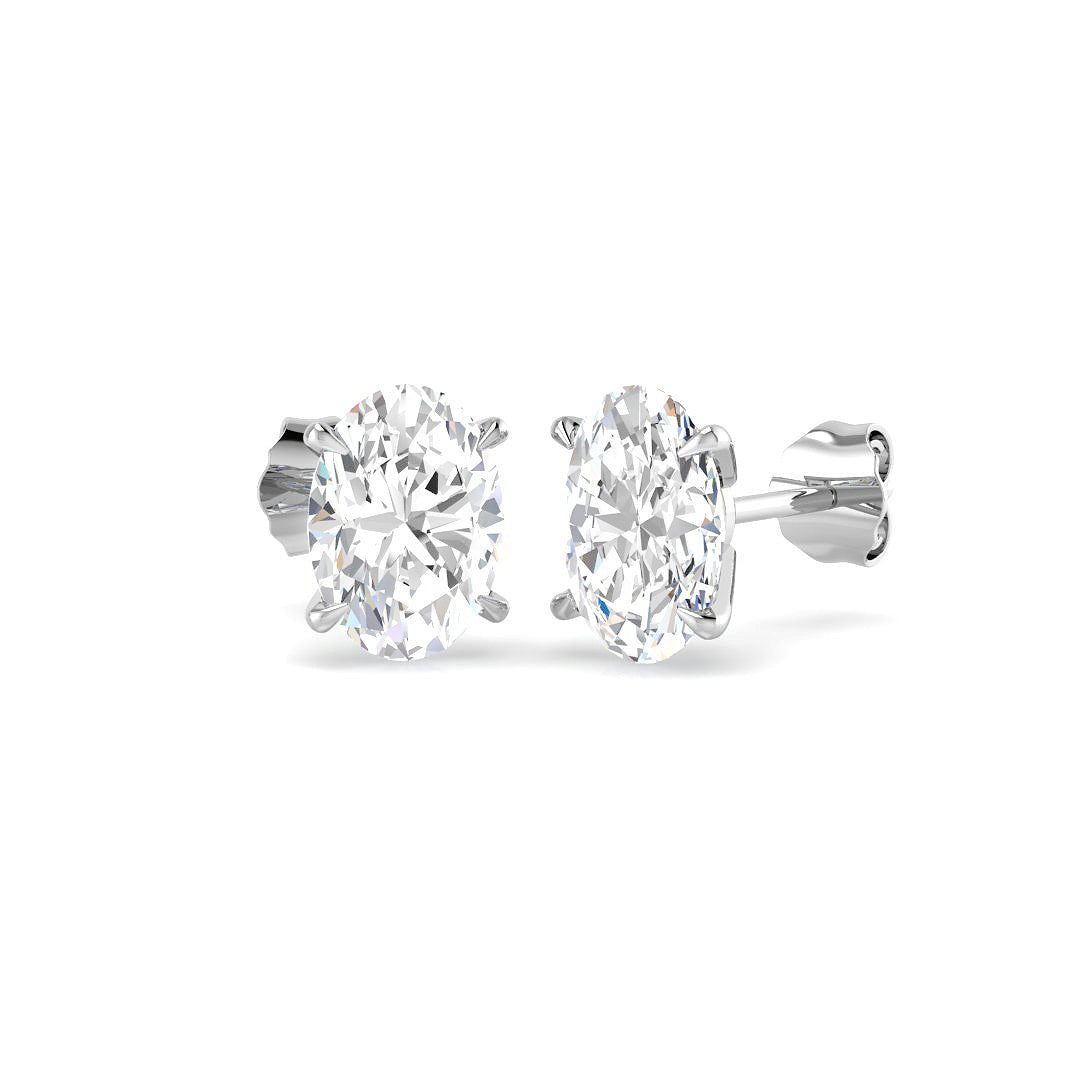 Solitaire Lab-Grown Diamond Ring 3.01ct–3.02ct – SE7559 – 18k White Gold