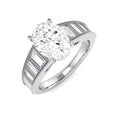 Vintage Lab-Grown Diamond Ring 2.6ct–2.61ct – SR6931 – 18k White Gold