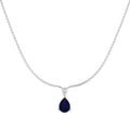 Blue Sapphire Diamond Ring 1.53ct – SN2433~BS – 18k White Gold