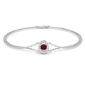 Ruby Diamond Ring 0.31ct – DNB0068~RY – 18k White Gold