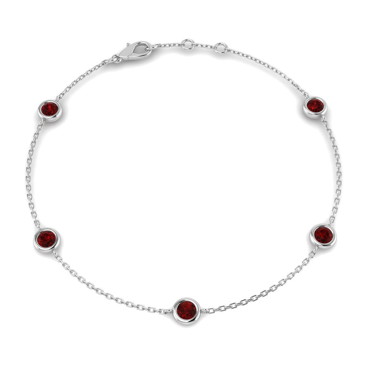 Ruby Diamond Ring 0.91ct – BJB0734E~RY – 18k White Gold