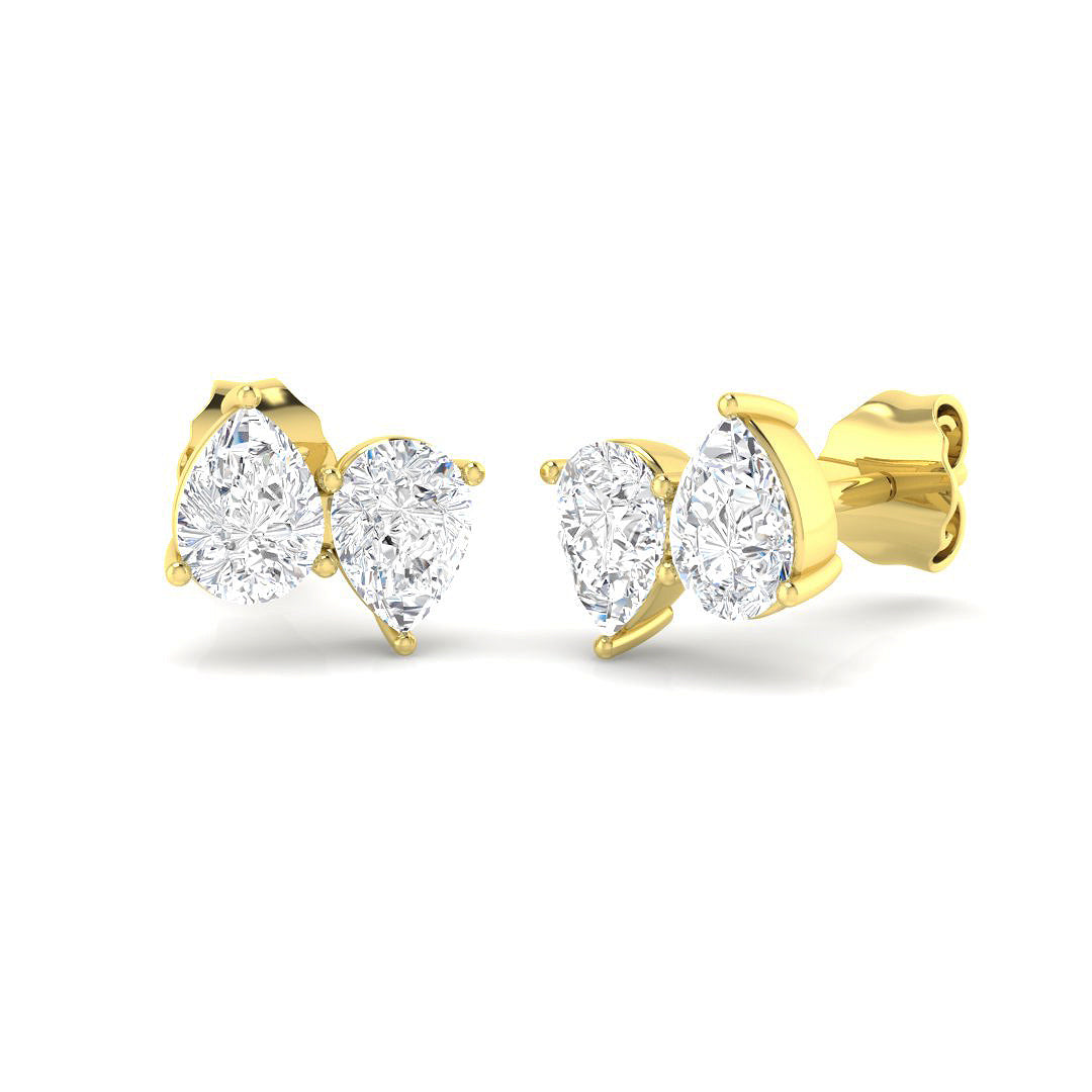 Shape Diamond Ring 0.88ct–1.02ct – SE7180 – 18k Yellow Gold
