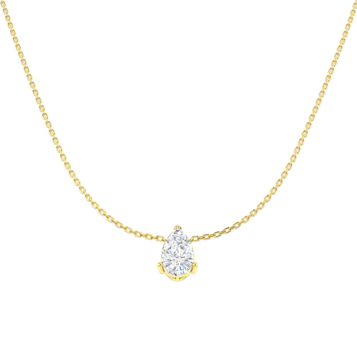 Solitaire Lab-Grown Diamond Ring 0.53ct–3.03ct – SN1951 – 18k Yellow Gold