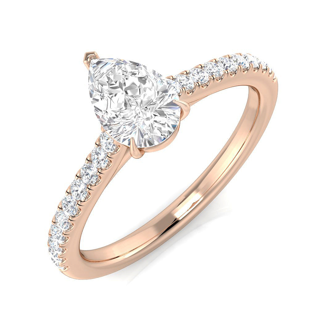 Engagement Diamond Ring 0.79ct–3.3ct – SR1373 – 18k Rose Gold