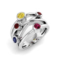 Bubble Diamond Ring 0.87ct – SR2170~MS – 18k White Gold