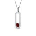 Ruby Diamond Ring 0.64ct – SP6971~RY – 18k White Gold