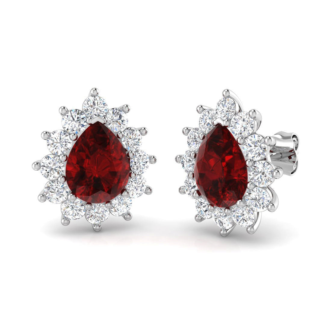 Ruby Lab-Grown Diamond Ring 5.69ct – SE7087~RY – 18k White Gold