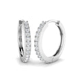Hoops Diamond Ring 0.22ct – SE7140 – 18k White Gold