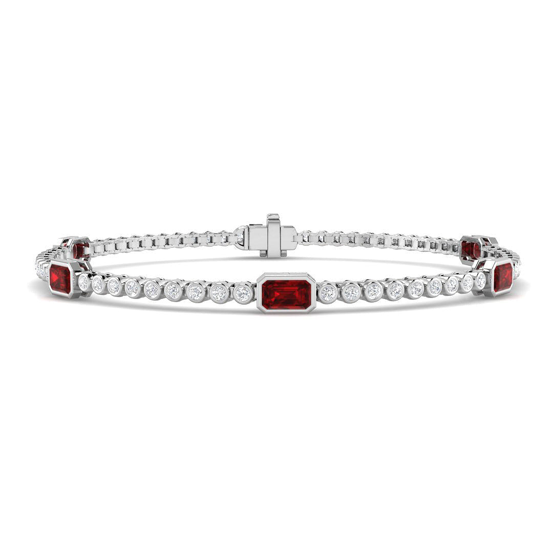 Ruby Diamond Ring 2.24ct – SB3072~RY – 18k White Gold