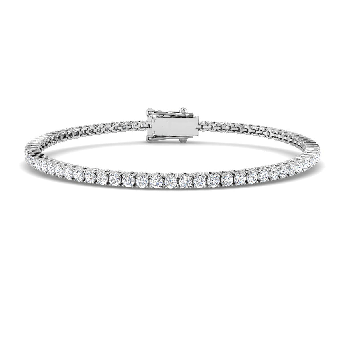 Tennis Diamond Ring 2.11ct – BL6496 – 18k White Gold