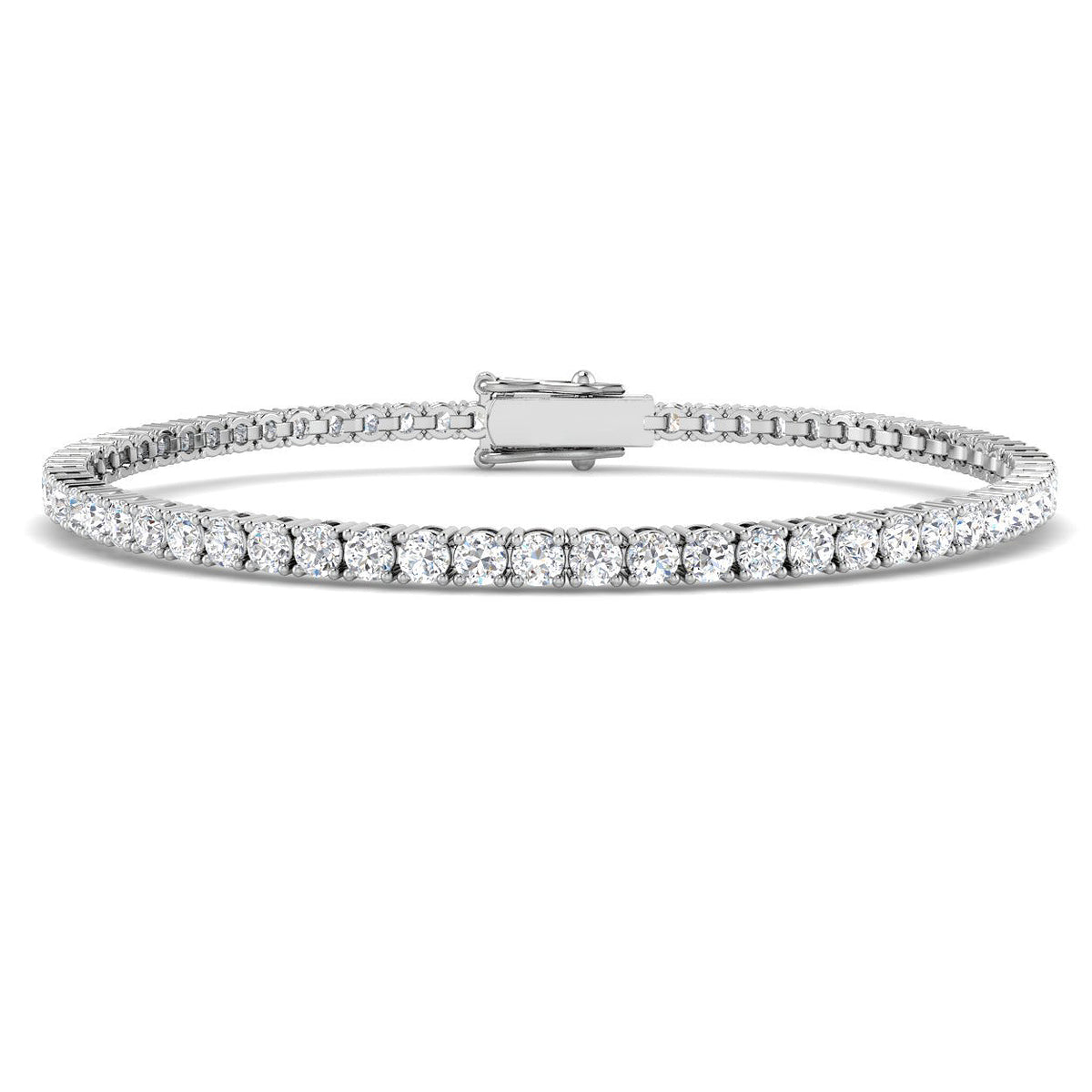 Tennis Diamond Ring 4.06ct – BL6112-7.1 – 18k White Gold