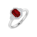 Ruby Diamond Ring 1.01ct – SR2295~RY – 18k White Gold