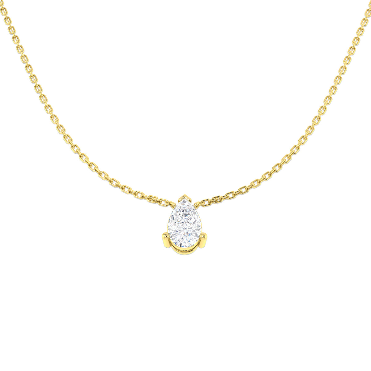 Solitaire Lab-Grown Diamond Ring 0.53ct–3.03ct – SN1951 – 18k Yellow Gold