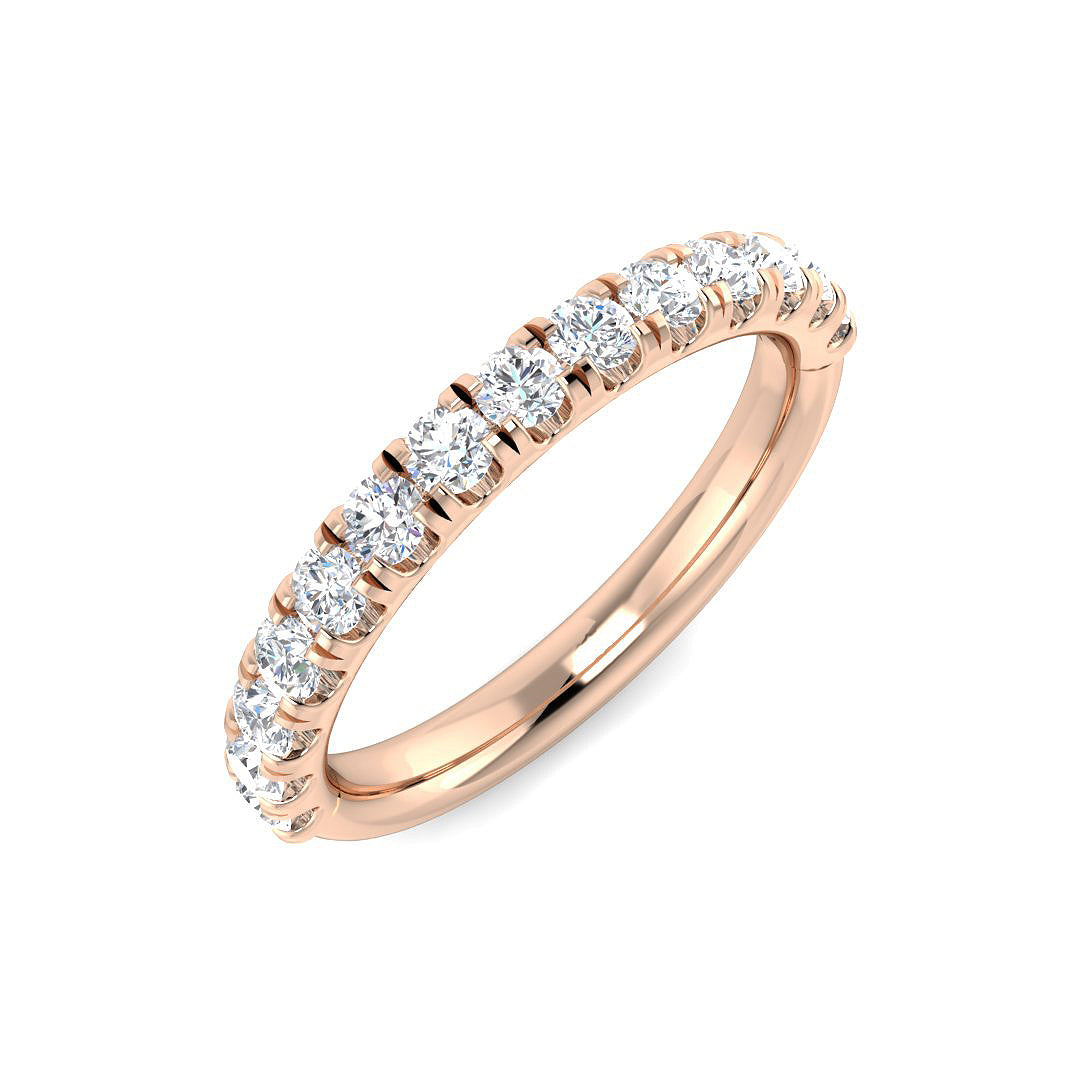 Half Eternity Diamond Ring 0.25ct–3.51ct – SR5496 – 18k Rose Gold
