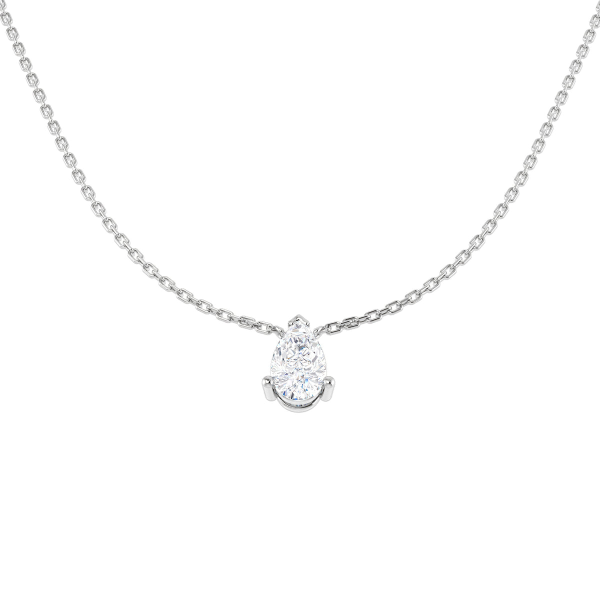 Solitaire Lab-Grown Diamond Ring 0.53ct–3.03ct – SN1951 – 18k White Gold