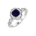 Vintage Diamond Ring 1.27ct – SR7114~BS – 18k White Gold