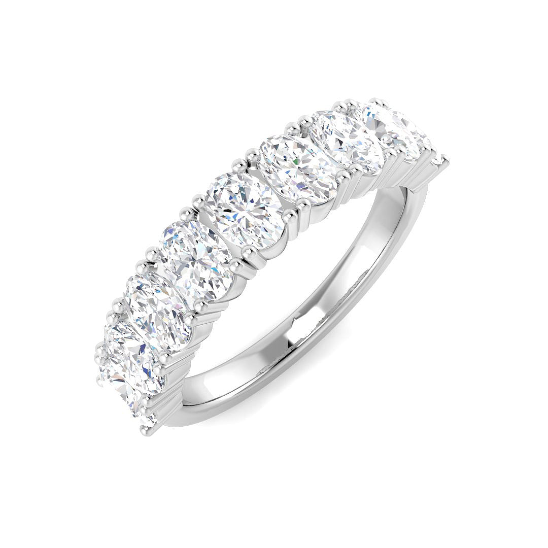 Half Eternity Diamond Ring 1.87ct – SR4913 – 18k White Gold